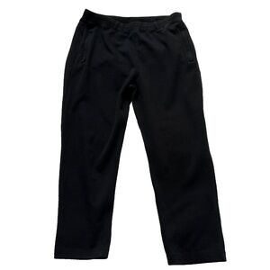 Roots Jogger Sweatpants Black Size XL Cotton Blend Pockets Drawstring Pull on